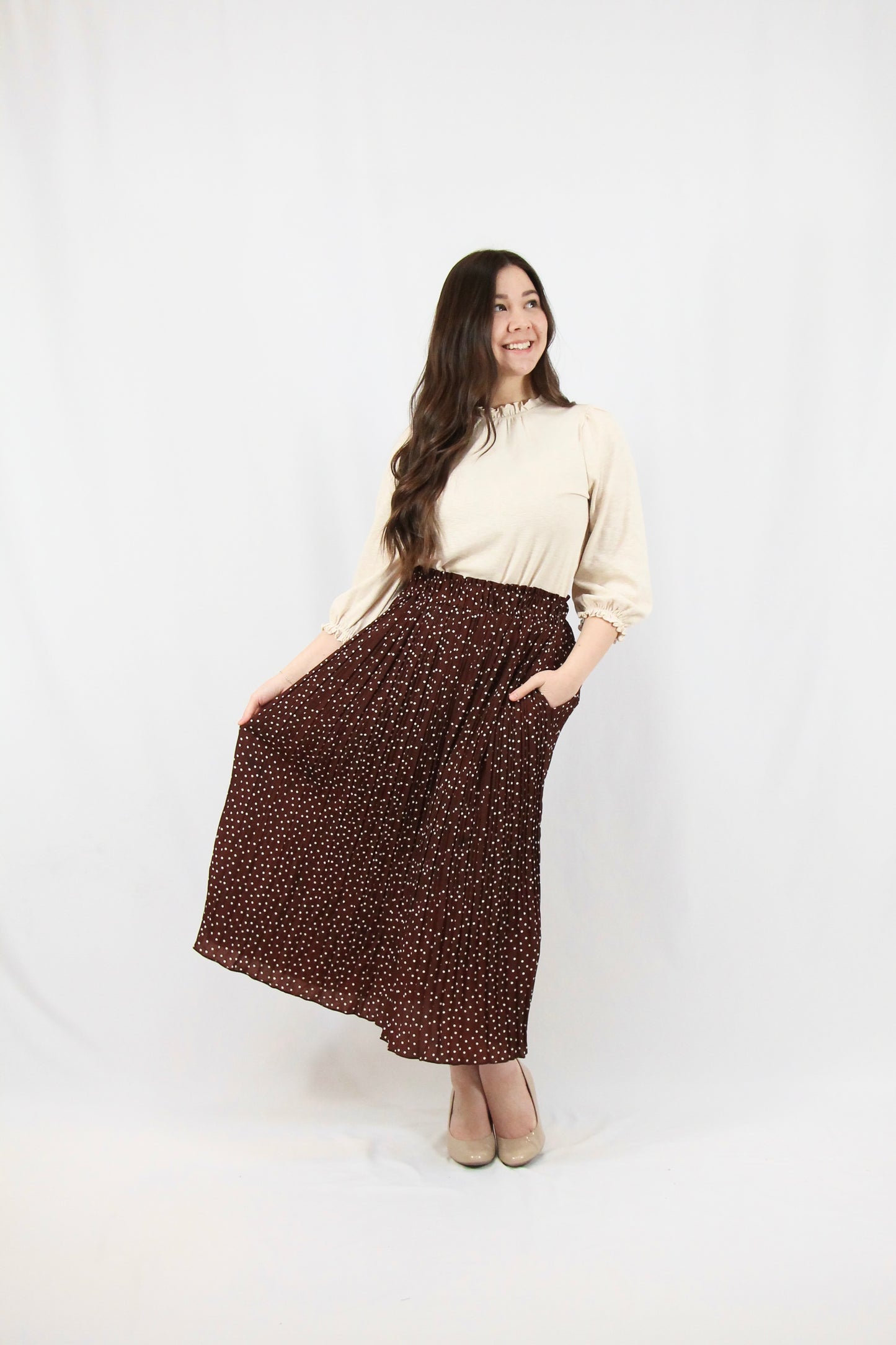 Cadence Skirt - Brown
