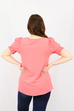 Rigby Top - Coral