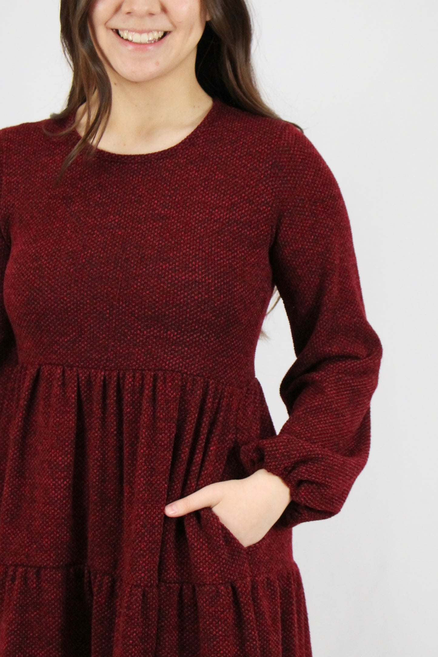 Brianna Dress - Wine