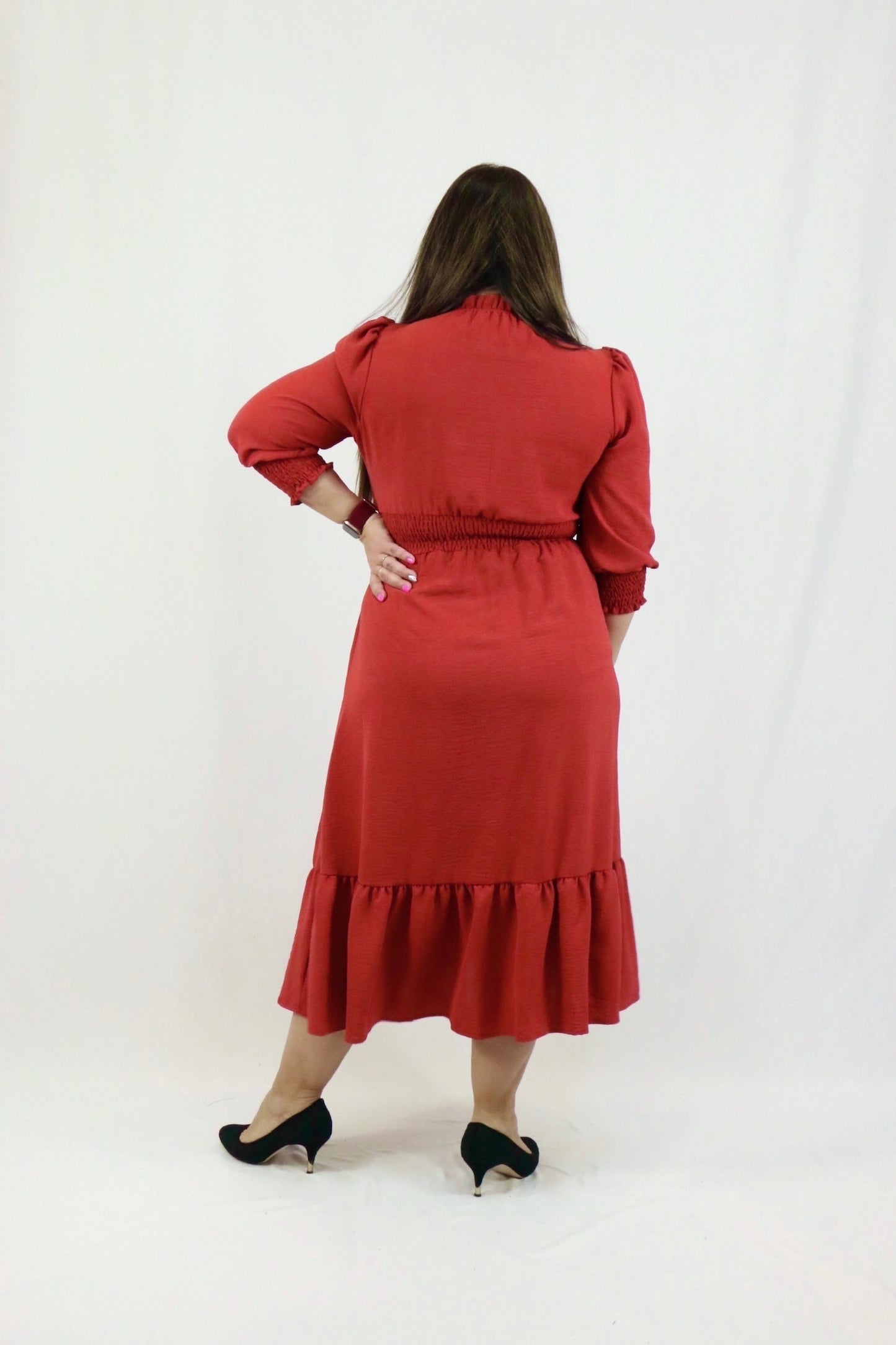 Lexie Dress - Rust