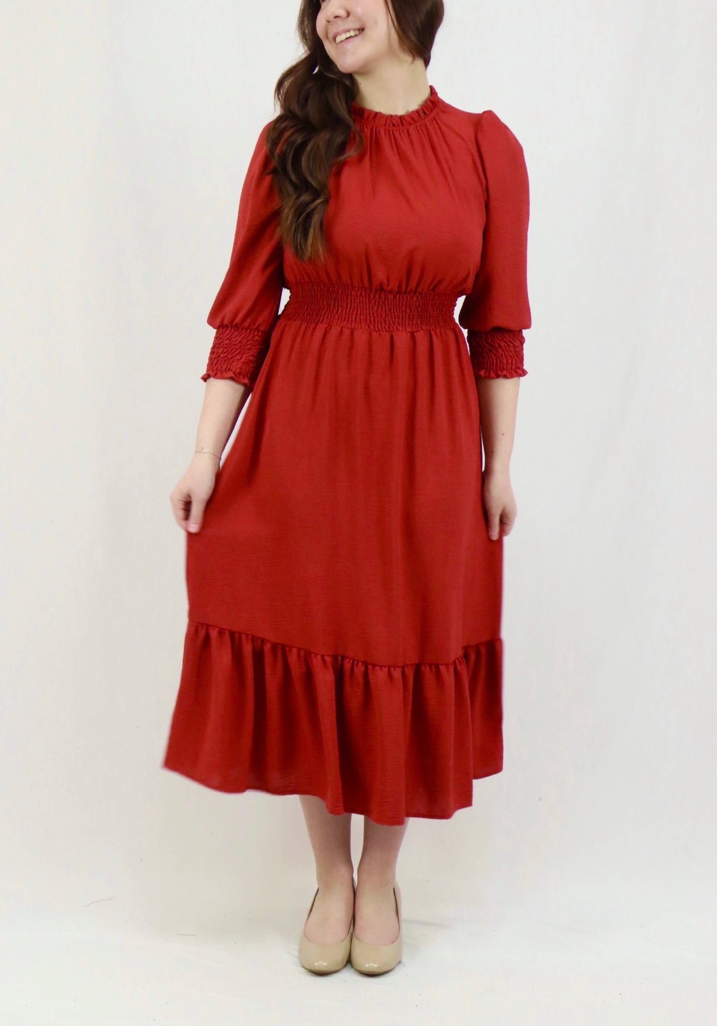 Lexie Dress - Rust
