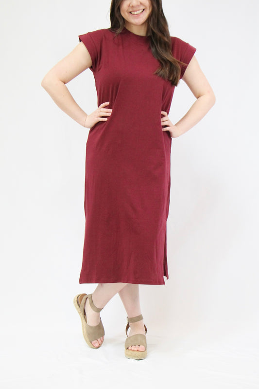 Heidi Dress - Burgundy