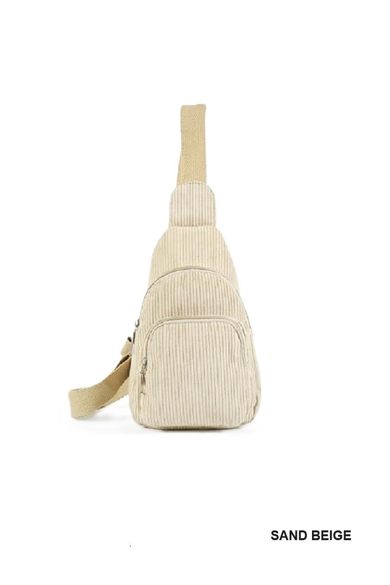 Corduroy Sling Bag