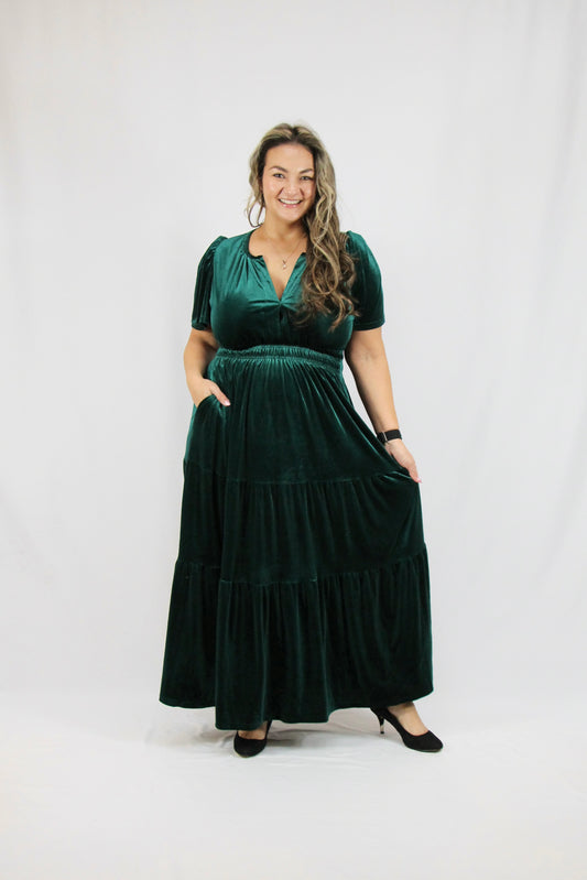 Noelle Dress - Emerald