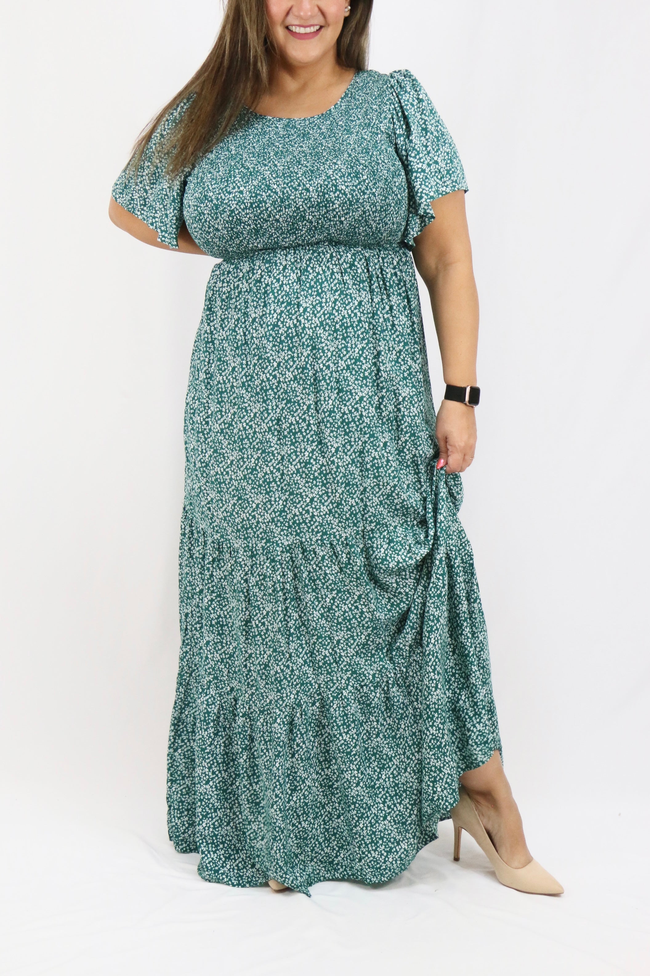 Florence Dress - Emerald