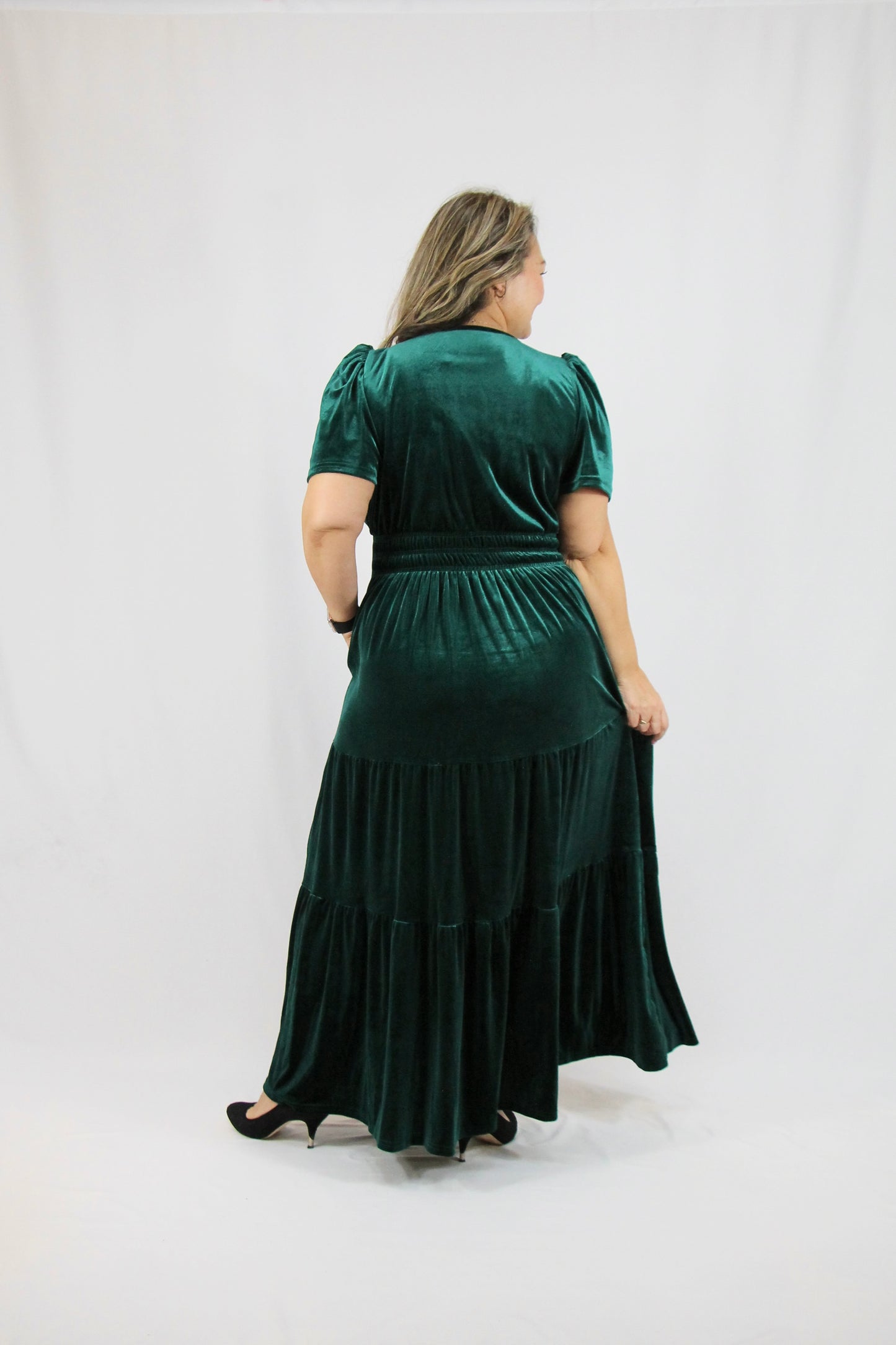 Noelle Dress - Emerald