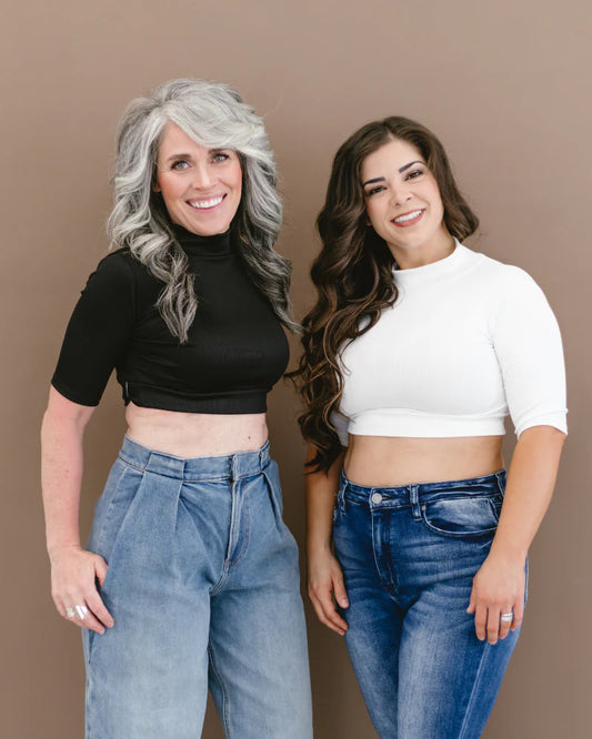 Ribbed Mock Neck Halftee (Pre-Order)