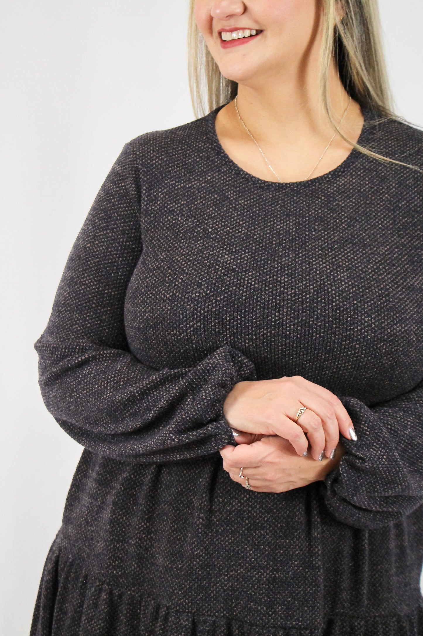 Brianna Dress - Charcoal