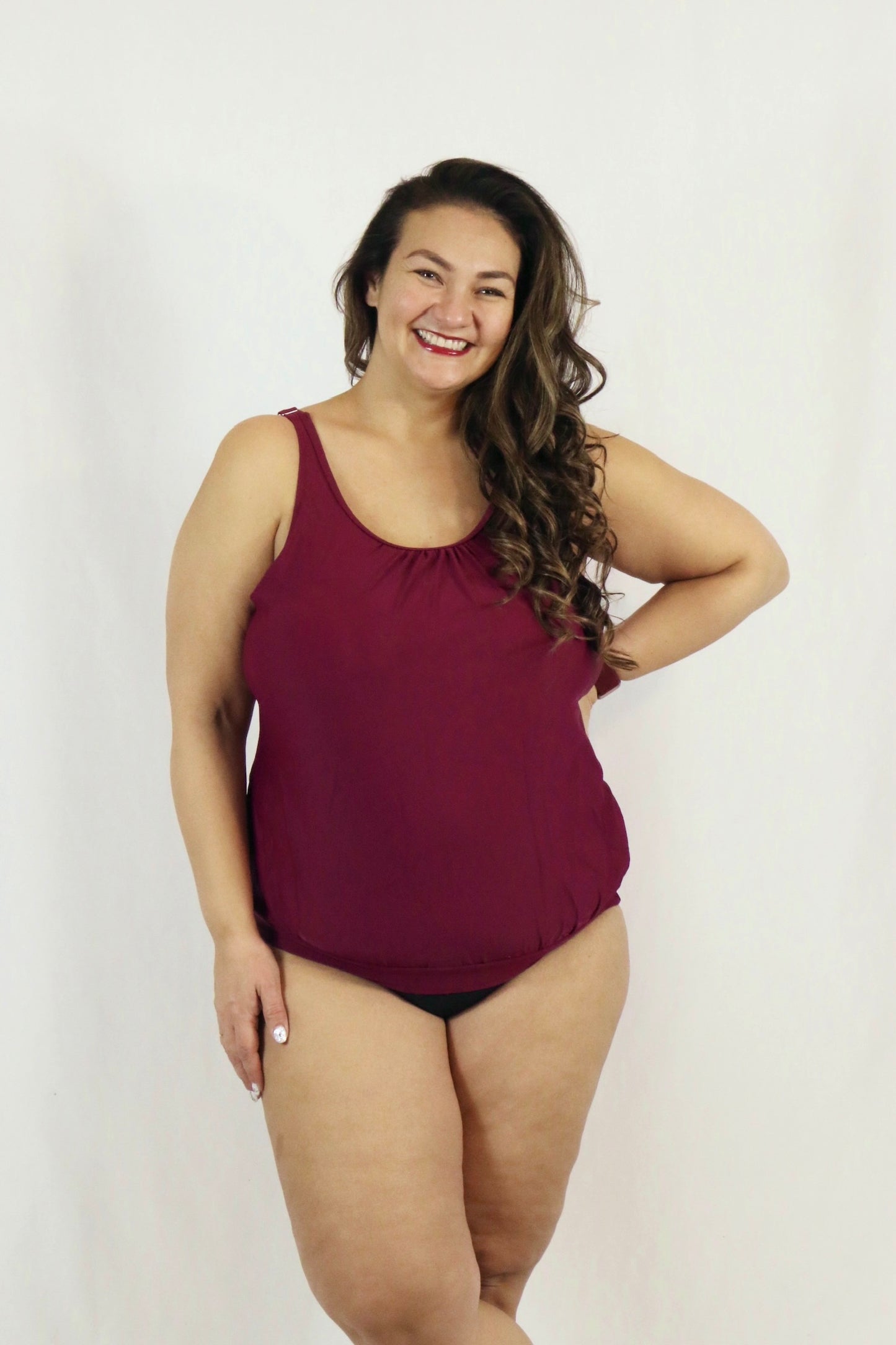 Raspberry Tankini Top