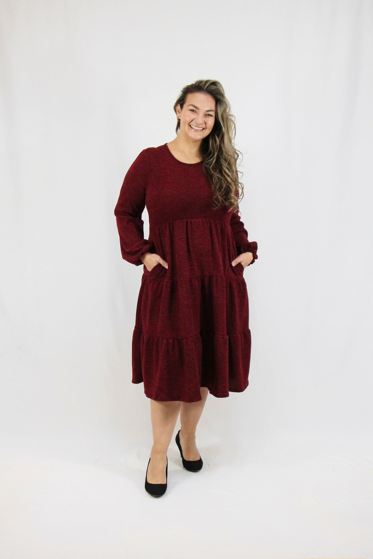 Brianna Dress - Wine