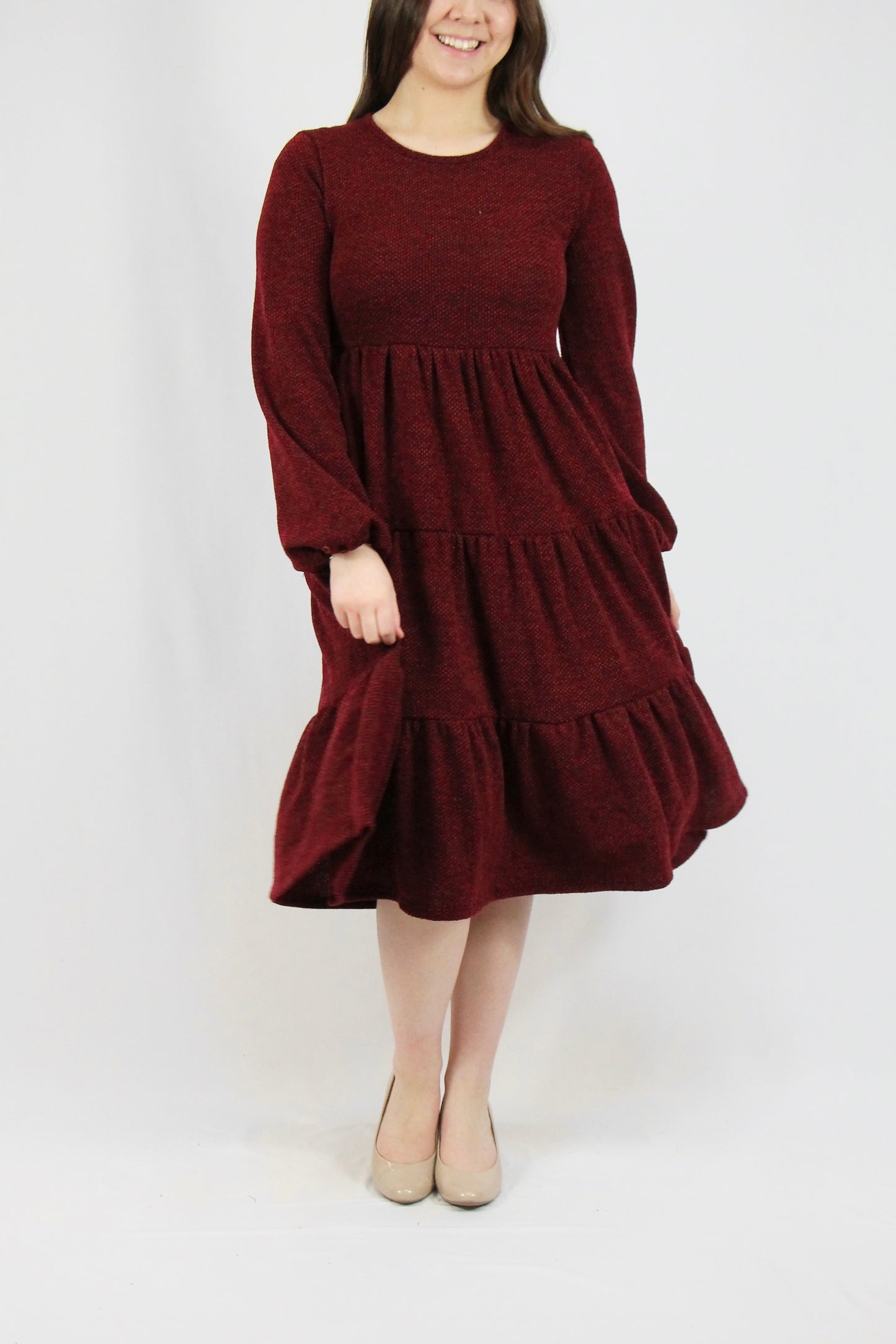 Brianna Dress - Wine