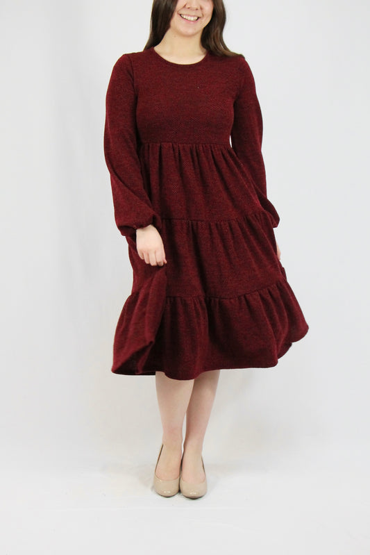 Brianna Dress - Wine