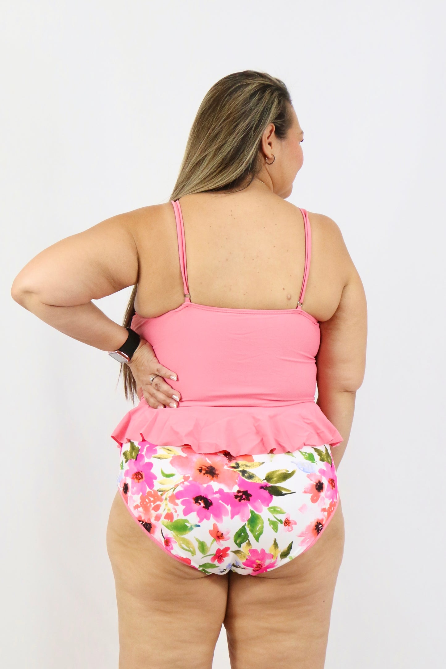 Coastline Tankini Top - Pink