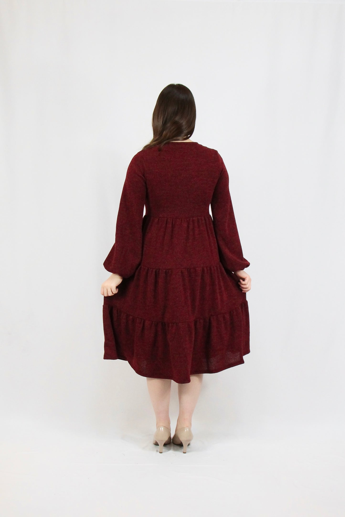 Brianna Dress - Wine