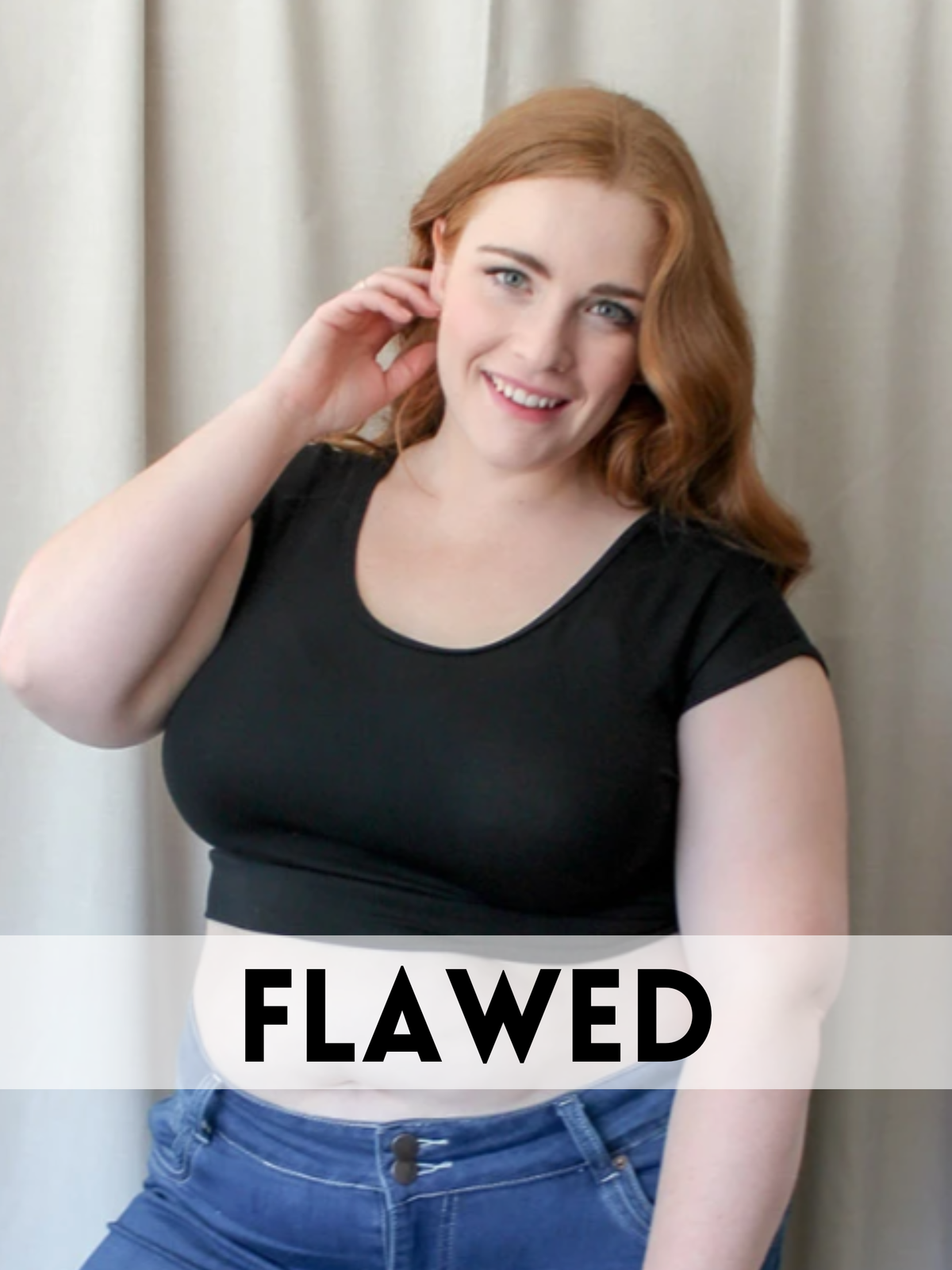 *FLAWED* Cap Sleeve Halftee - Small