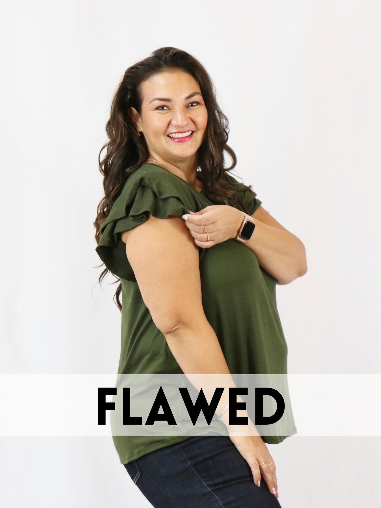 *FLAWED* Nova Top Olive - 2XL