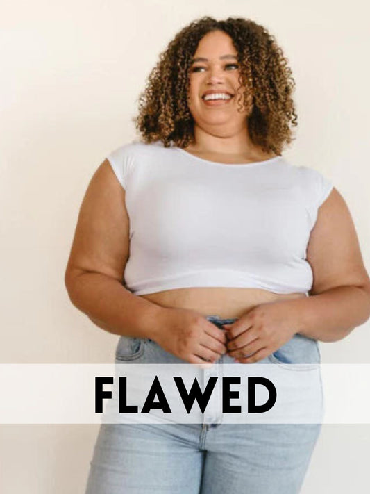 *FLAWED* Cap Halftee White - XL