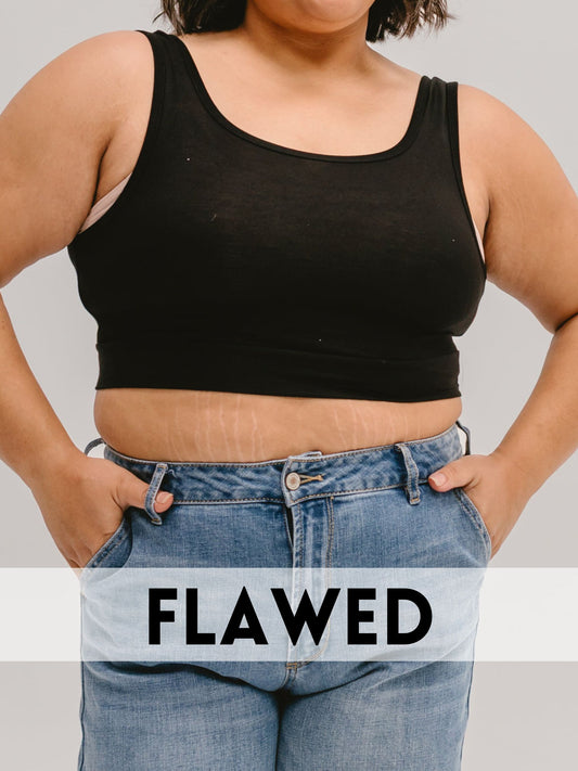 *FLAWED* Tank Halftee Black - L