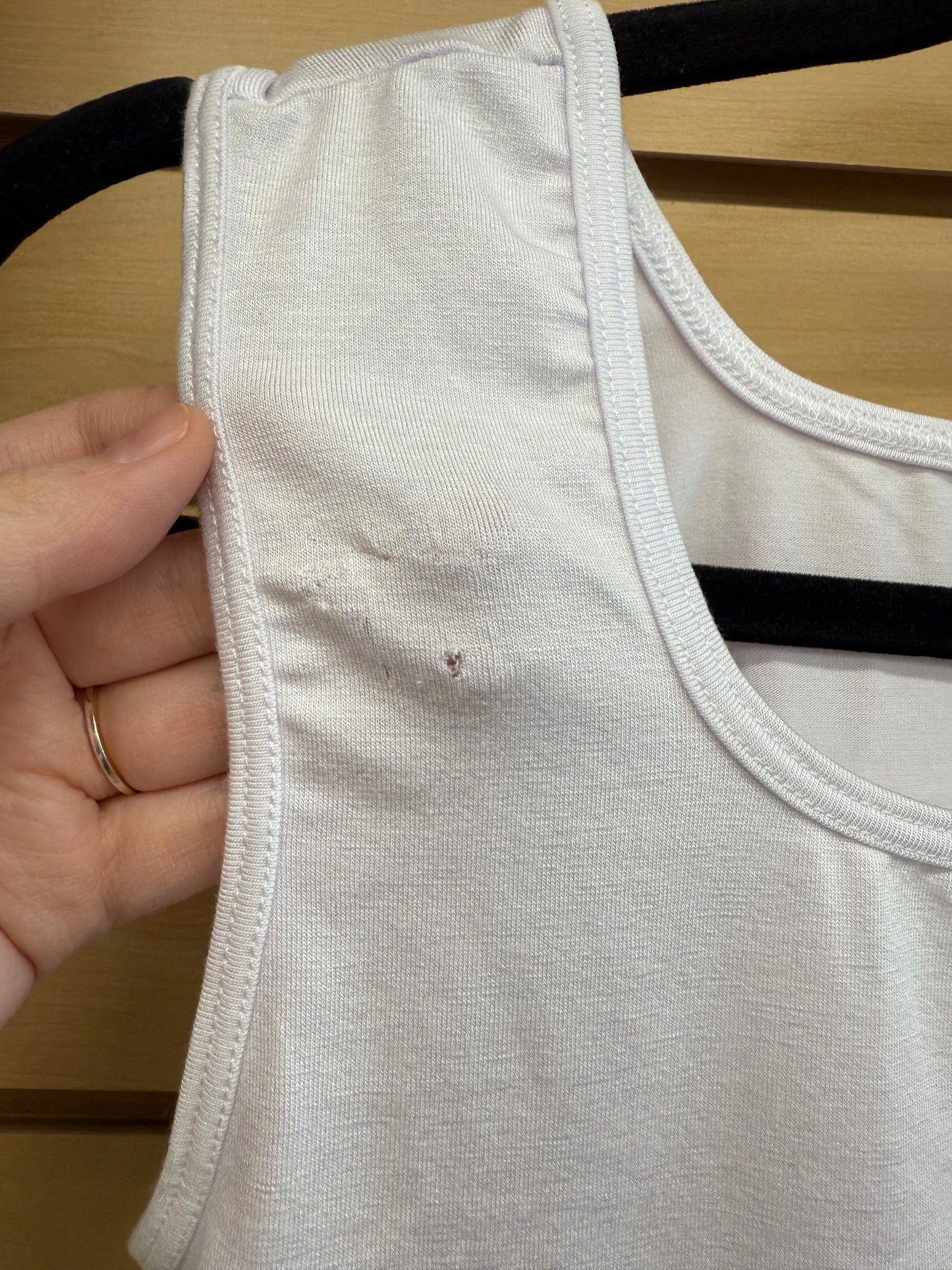 *FLAWED* Tank Halftee White - M