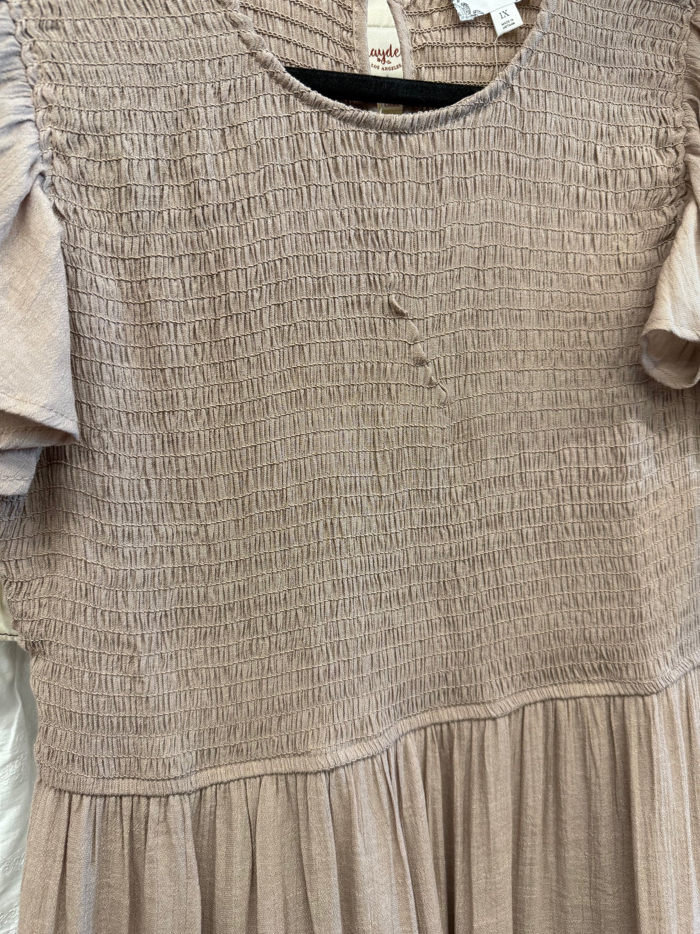 *FLAWED* Covey Dress Taupe - 1XL