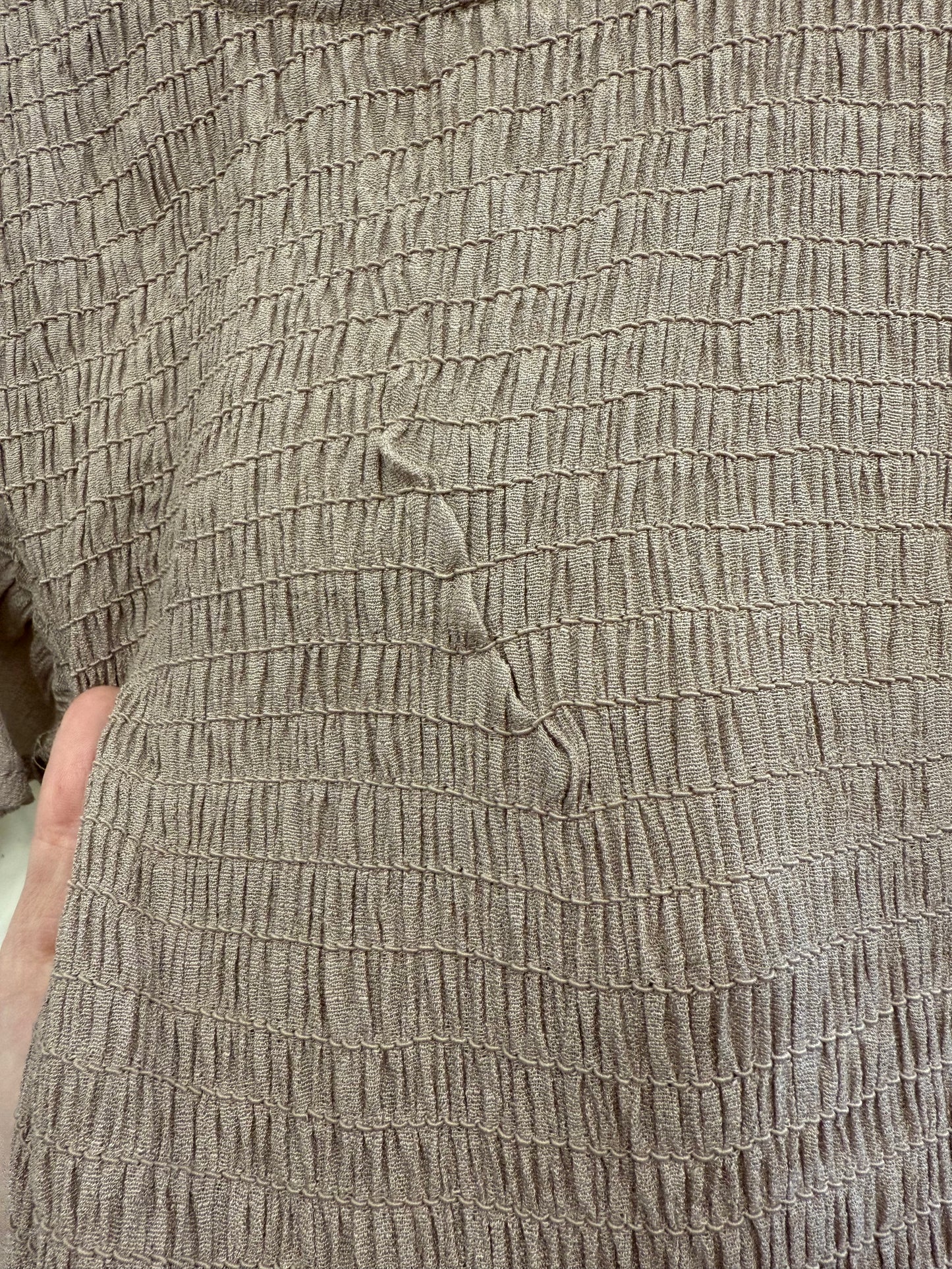 *FLAWED* Covey Dress Taupe - 1XL
