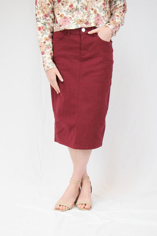 Lincoln Skirt - Wine
