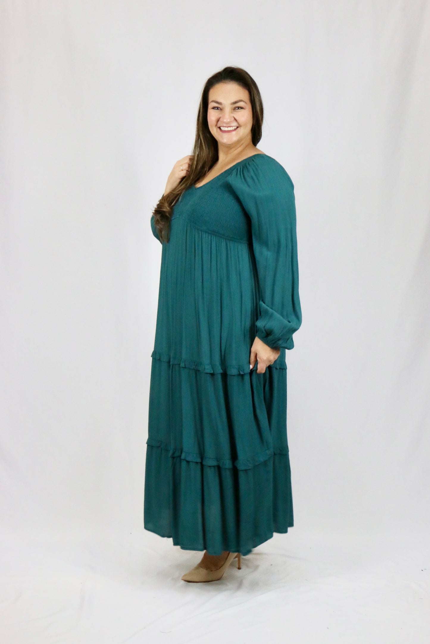 Sloane Dress - Emerald