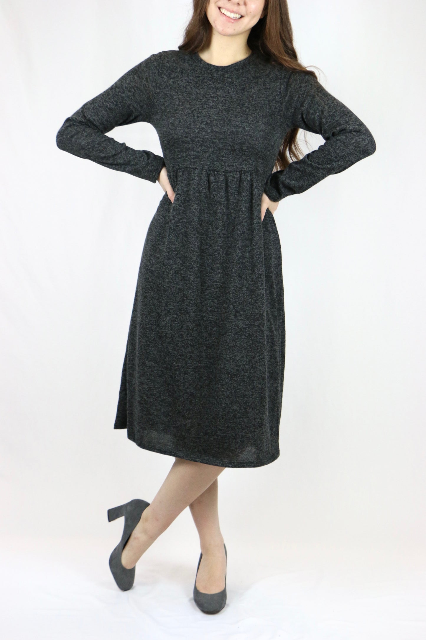Daria Dress Charcoal - M, 2XL