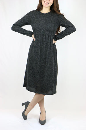 Daria Dress Charcoal - M, XL, 2XL, 3XL