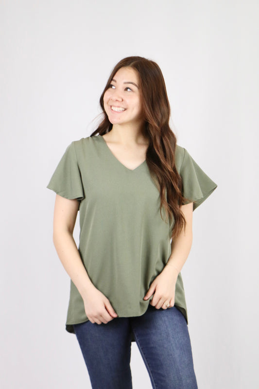 Joni Top Olive - 3XL