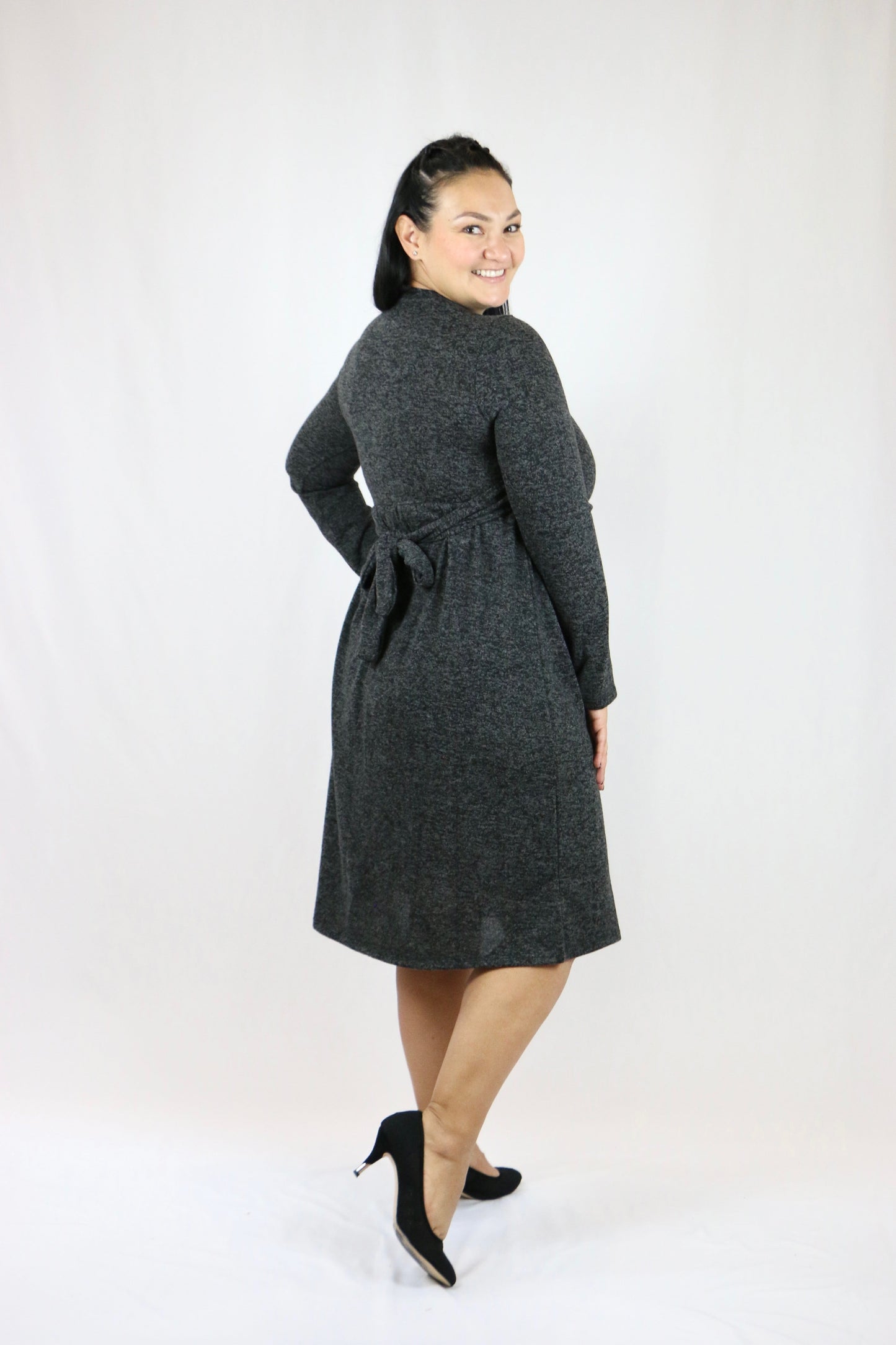 Daria Dress Charcoal - M, 2XL