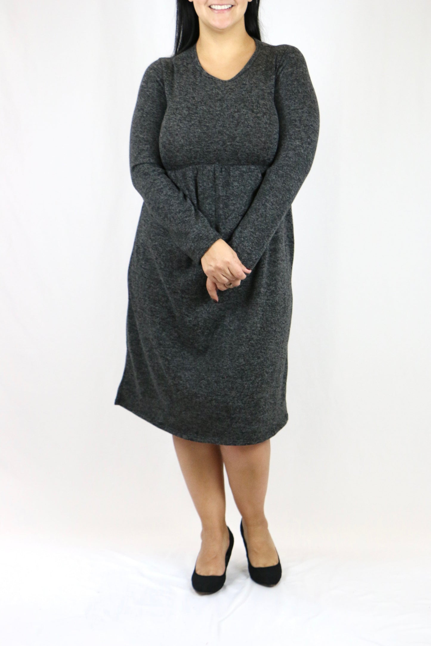Daria Dress Charcoal - M, 2XL