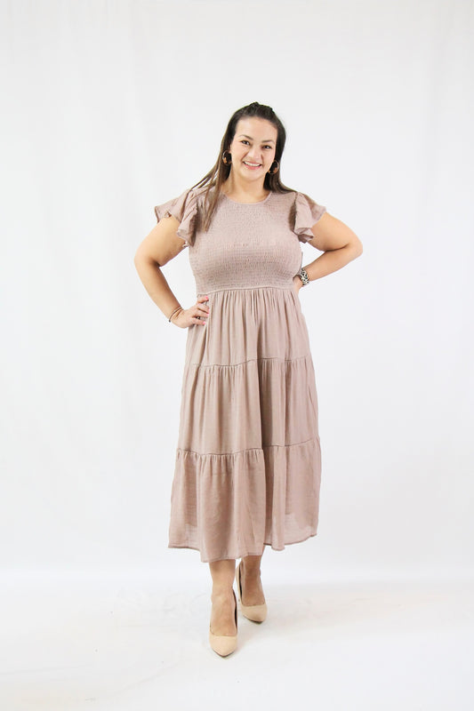 Covey Dress - Taupe