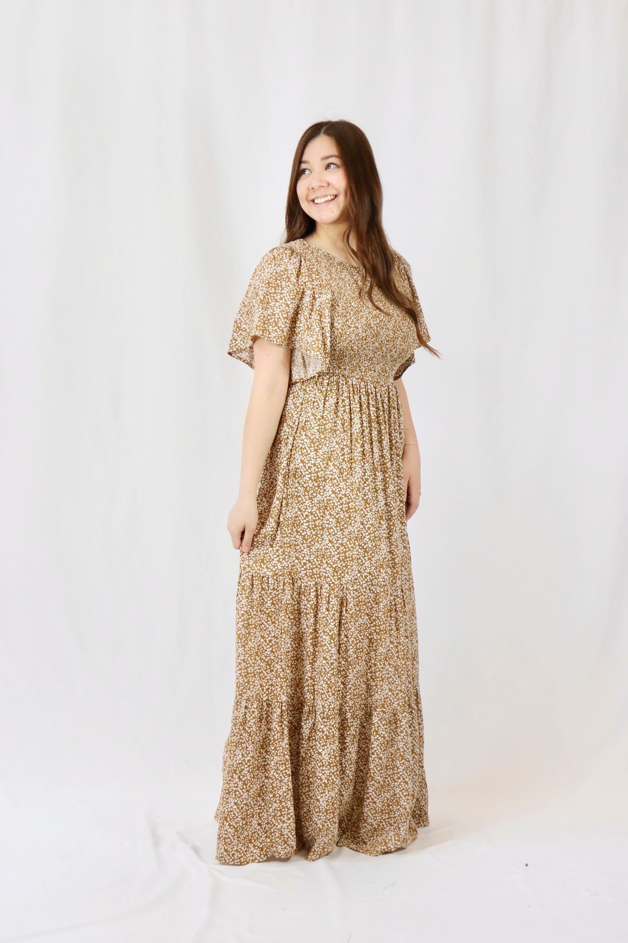 Florence Dress - Sepia