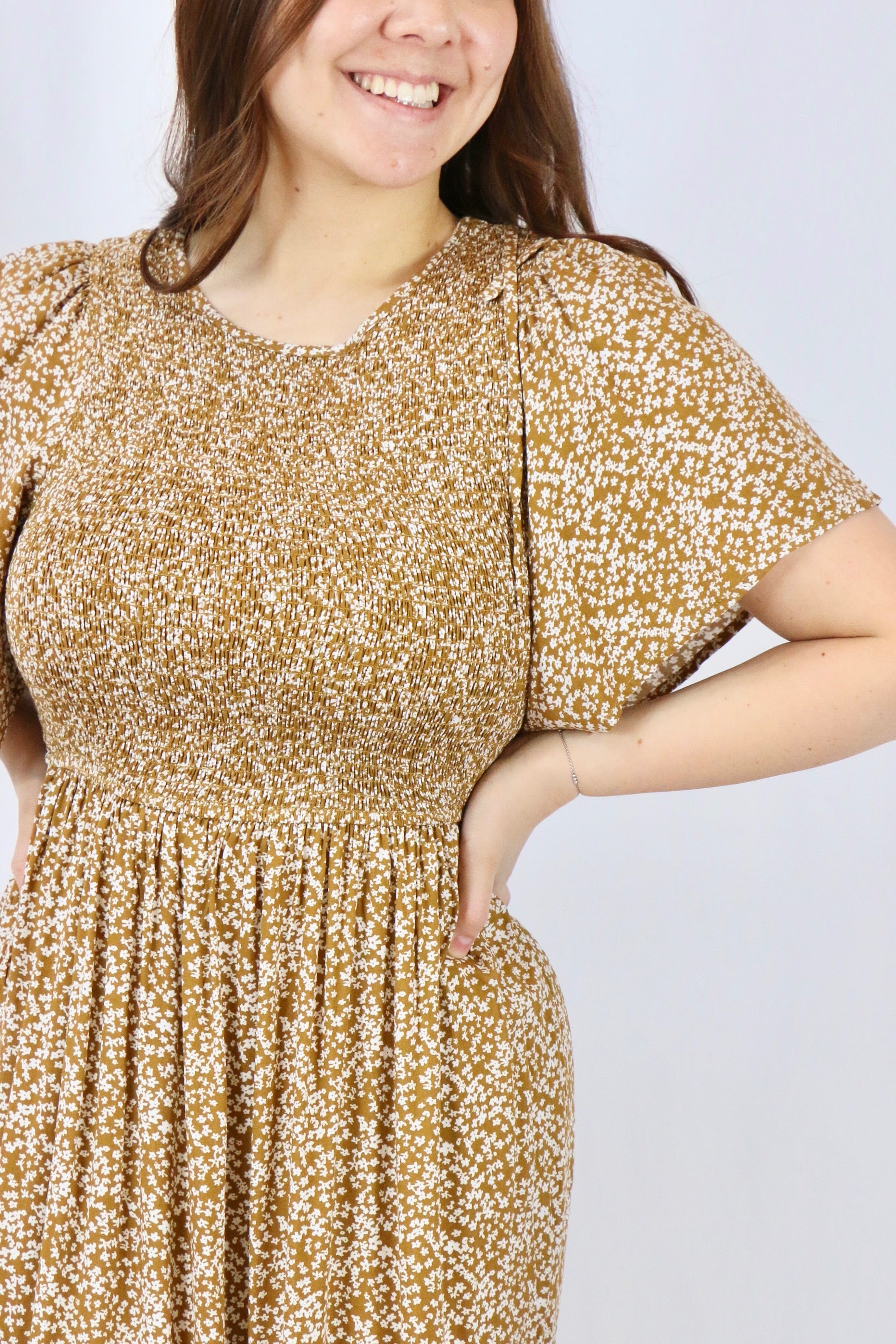 Florence Dress - Sepia