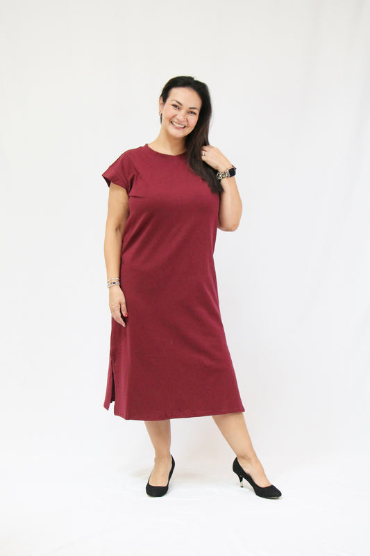 Heidi Dress - Burgundy