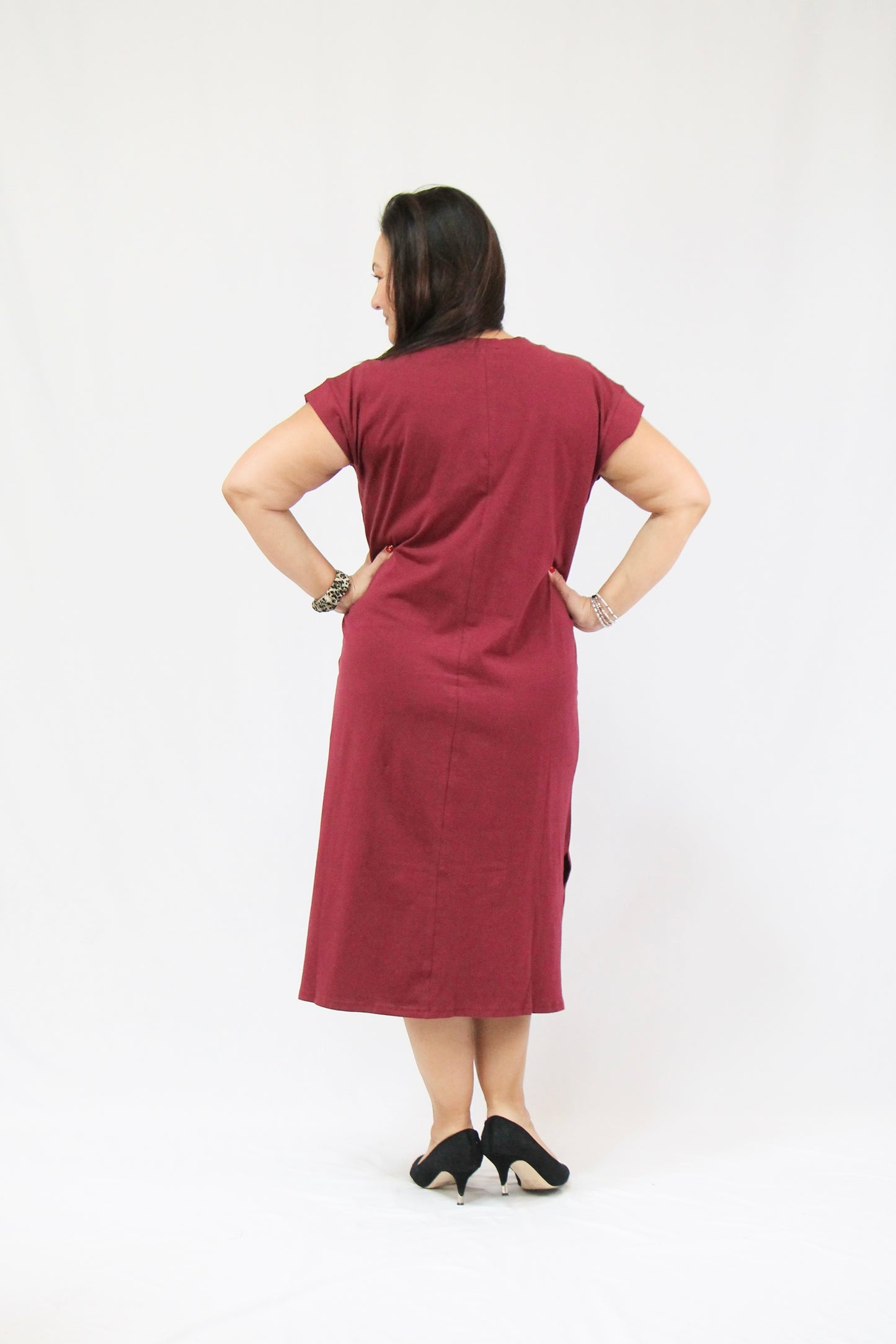 Heidi Dress - Burgundy