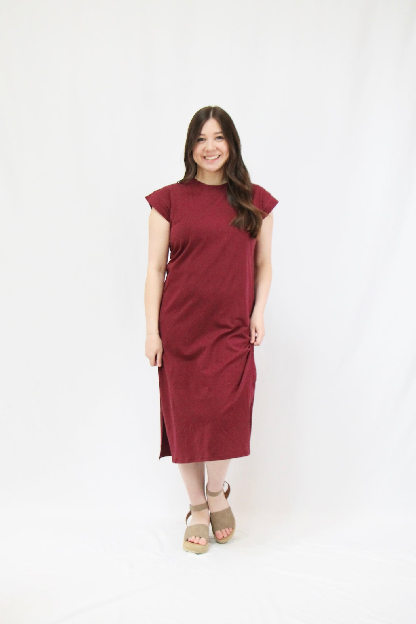 Heidi Dress - Burgundy