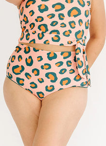 Peach Leopard Reversible Bottoms (XS Only)