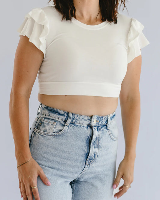 Ruffle Sleeve Halftee (Pre-Order)