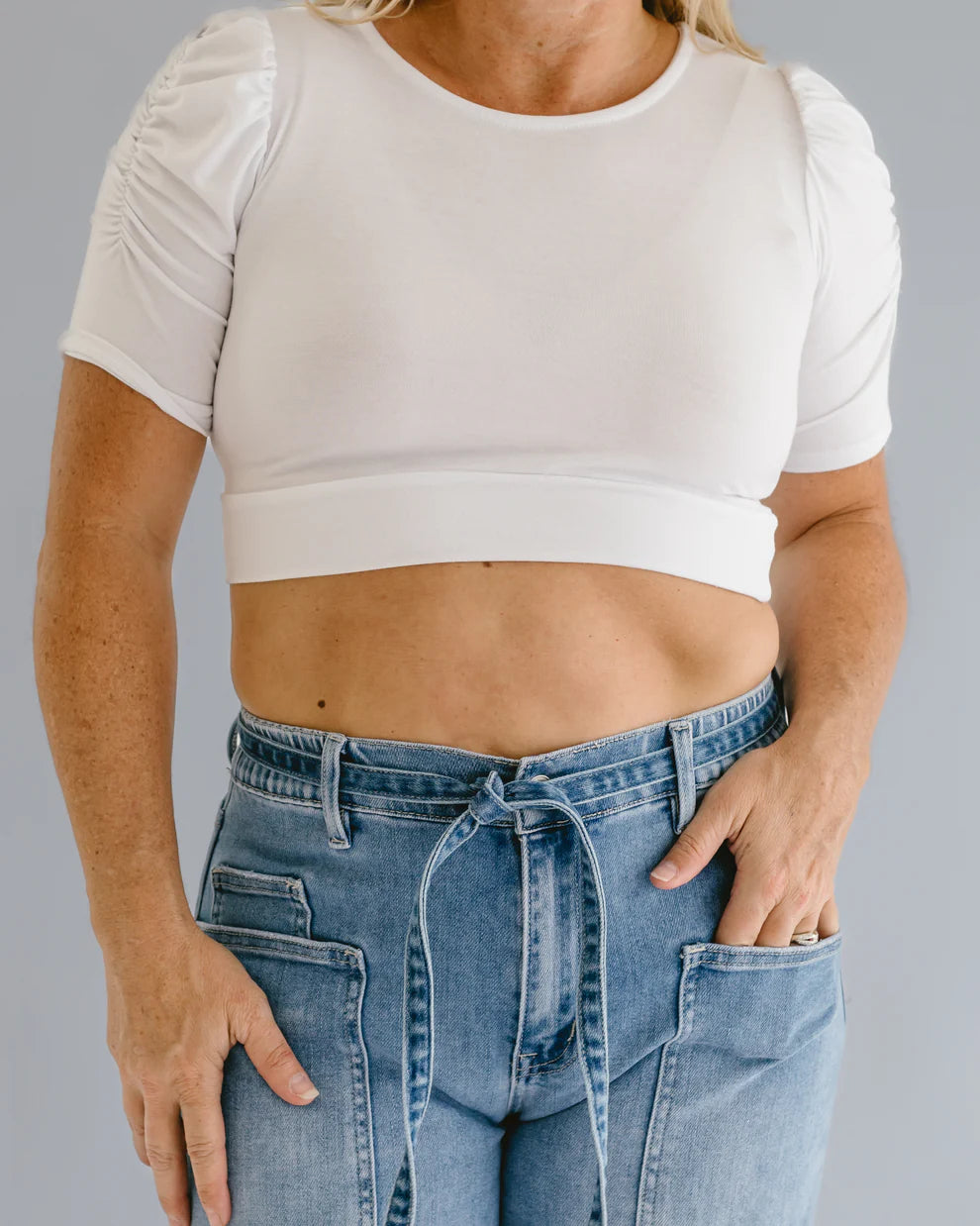 Ruched Sleeve Halftee (Pre-Order)