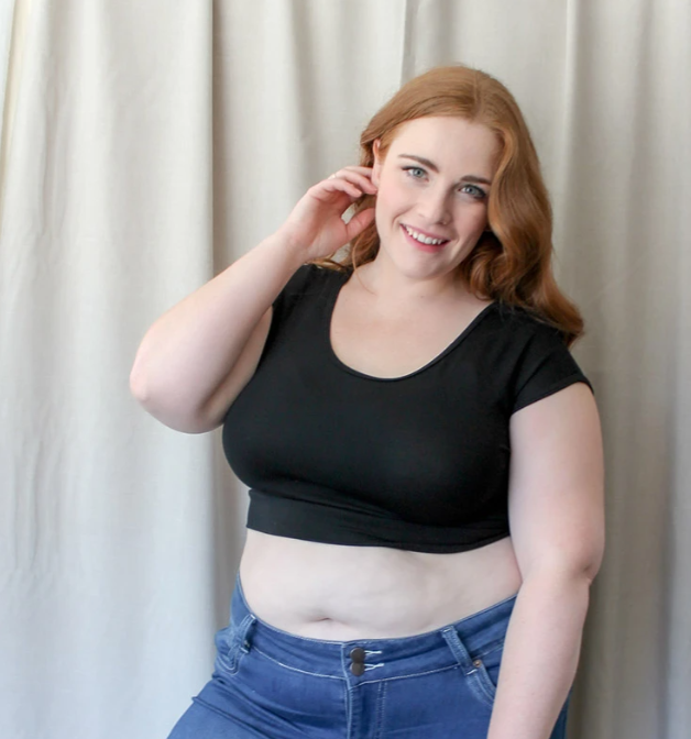 Cap Sleeve HalfTee (Basic Colours) - MISH Fashion and Swim 